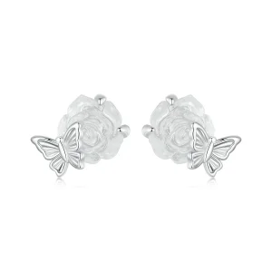 (image for) PANDORA Style Photosensitive Color Change Rose Stud Earrings- BSE978