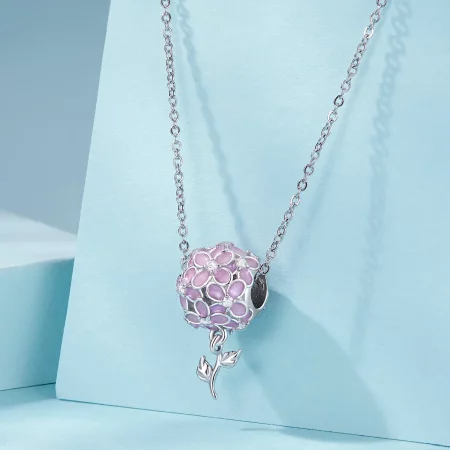 PANDORA Style Pink Flower Ball Beads - SCC2738