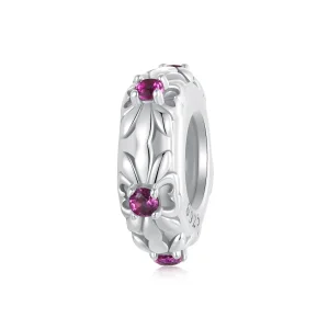 (image for) PANDORA Style Retro Iris Silicone Spacer Beads - SCC2756
