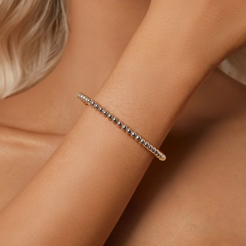 (image for) PANDORA Style Silver Beads DIY Basic Chain Bracelet - SCB267 - View 7