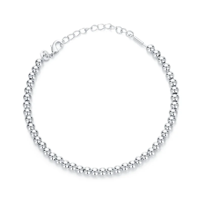 (image for) PANDORA Style Silver Beads DIY Basic Chain Bracelet - SCB267 - Product Image