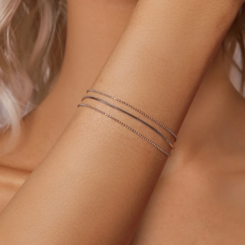 (image for) PANDORA Style Simple Three-Layer Bracelet - BSB164 - View 5