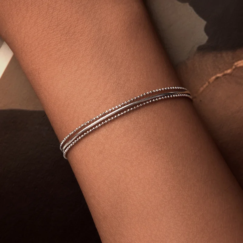 (image for) PANDORA Style Simple Three-Layer Bracelet - BSB164 - View 7