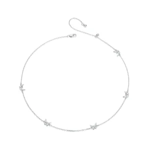 (image for) PANDORA Style Small Butterfly Clavicle Chain Necklace - BSN376
