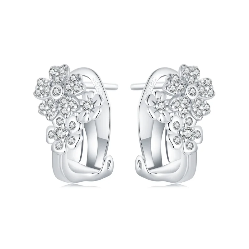 (image for) PANDORA Style Small Flower Ear Buttons - BSE975 - Product Image