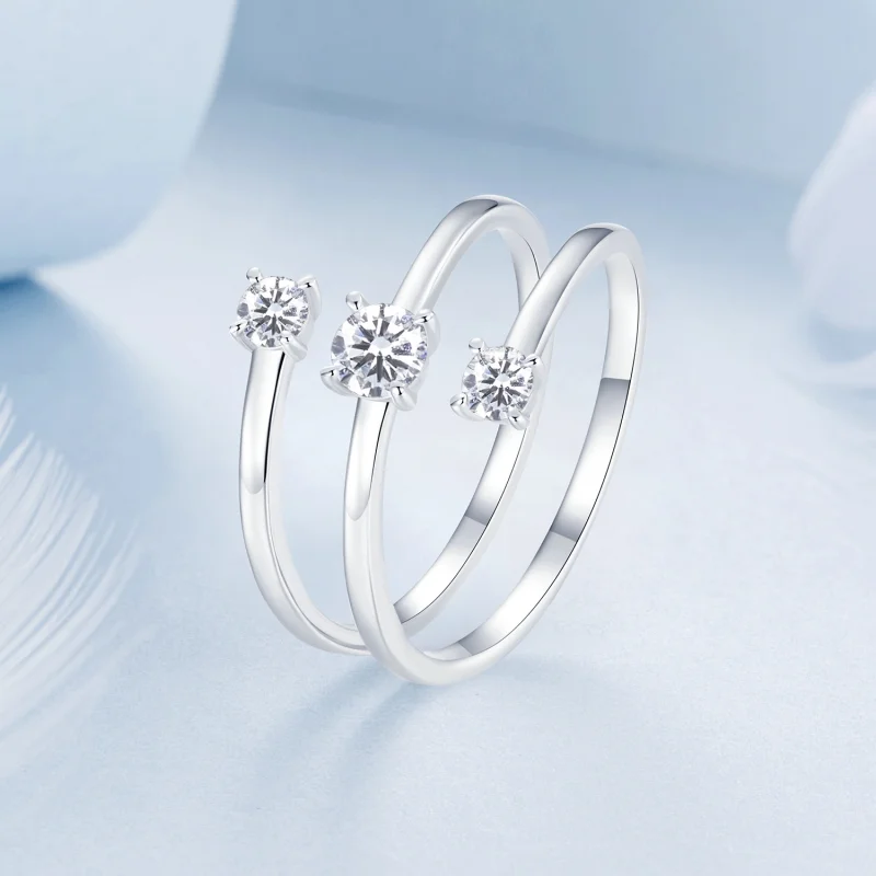 (image for) PANDORA Style Sparkling Wrap Open Ring - BSR532-E - View 2