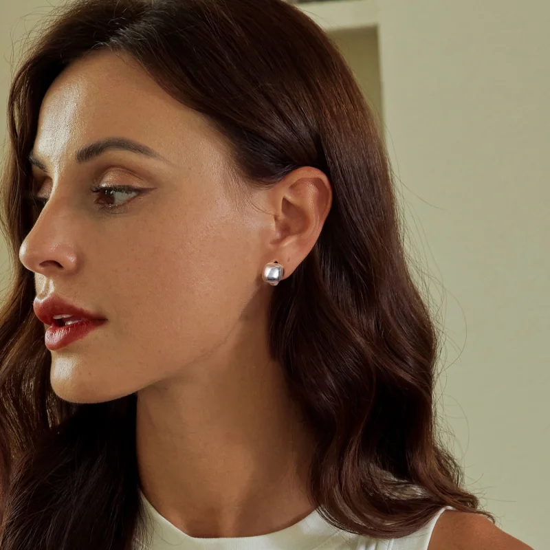 (image for) PANDORA Style Square Earrings - BSE973 - View 6