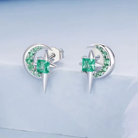 PANDORA Style Star And Moon Earrings - BSE972