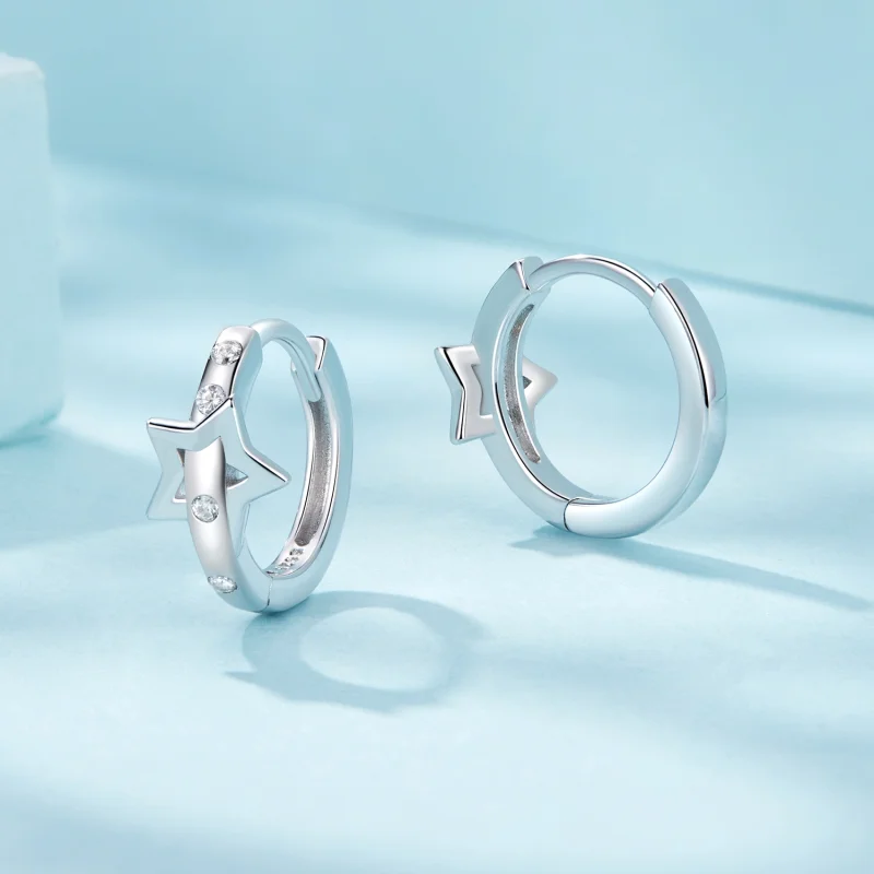 (image for) PANDORA Style Star Belt Ear Buckle Earrings - SCE1726 - View 3