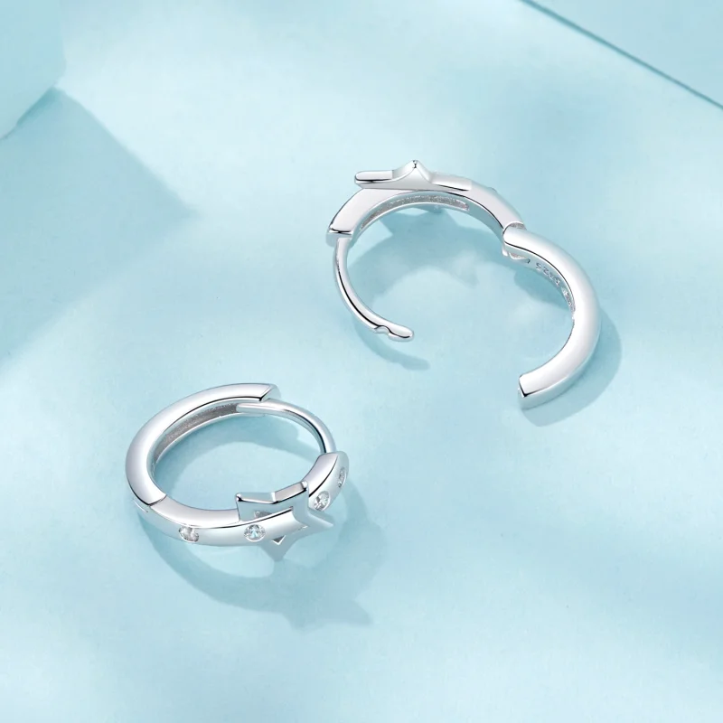 (image for) PANDORA Style Star Belt Ear Buckle Earrings - SCE1726 - View 4