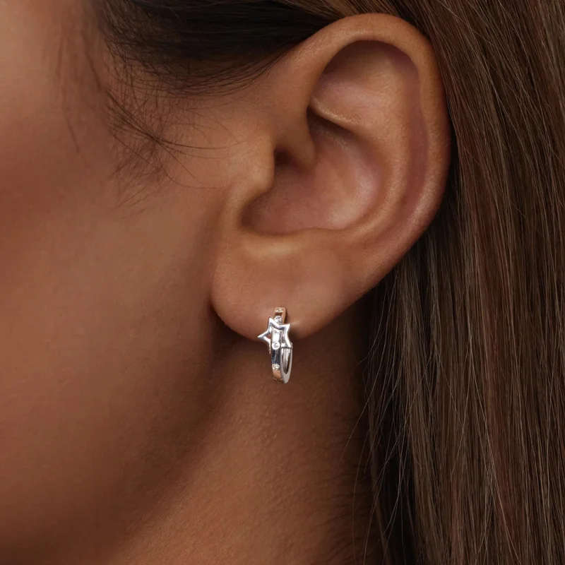 (image for) PANDORA Style Star Belt Ear Buckle Earrings - SCE1726 - View 6