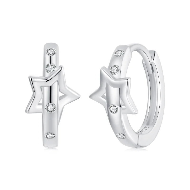 (image for) PANDORA Style Star Belt Ear Buckle Earrings - SCE1726 - Product Image