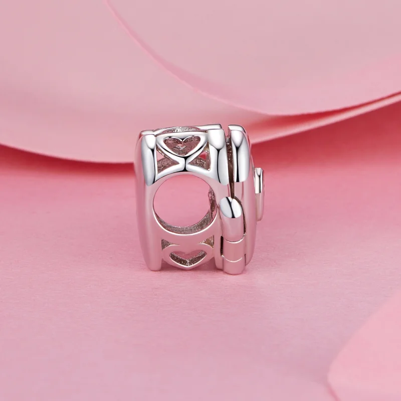 (image for) PANDORA Style Valentine's Day Open And Close Heart Beads - BSC973 - View 3