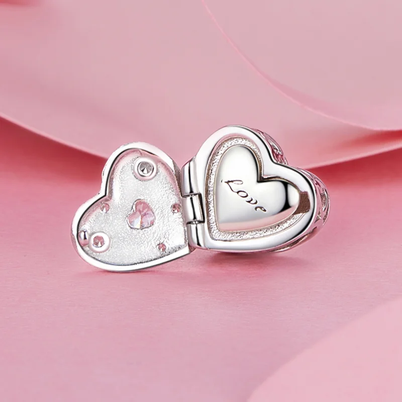 (image for) PANDORA Style Valentine's Day Open And Close Heart Beads - BSC973 - View 4