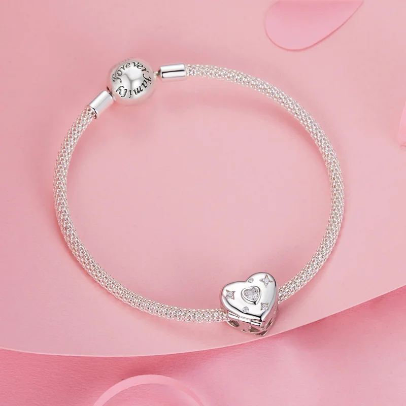 (image for) PANDORA Style Valentine's Day Open And Close Heart Beads - BSC973 - View 6