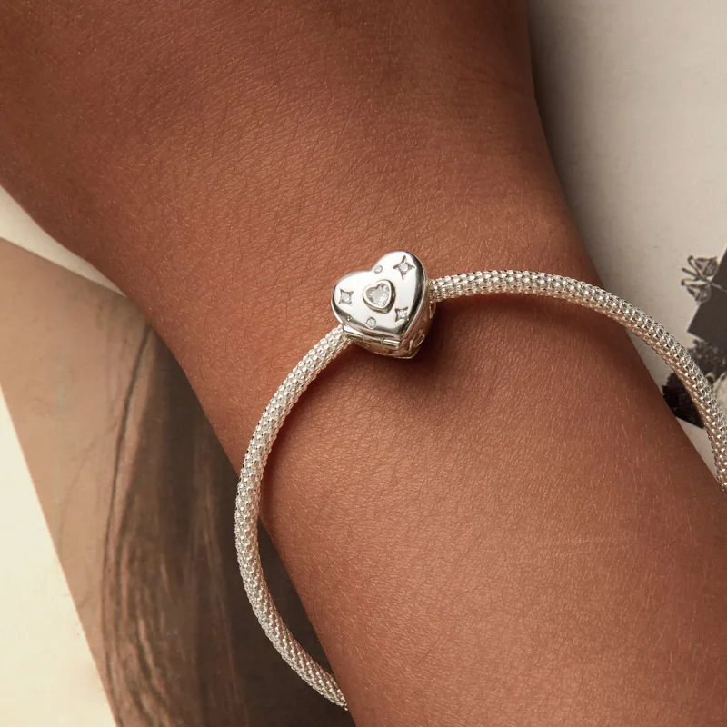 (image for) PANDORA Style Valentine's Day Open And Close Heart Beads - BSC973 - View 9