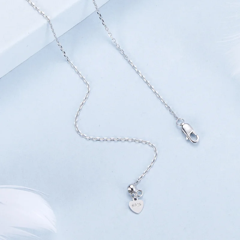 (image for) PANDORA Style Water Drop Tassel Necklace - BSN383 - View 4