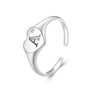 PANDORA Style Alphabet Open Ring - SCR1032-E (image for) PANDORA Style Alphabet Open Ring - SCR1032-E