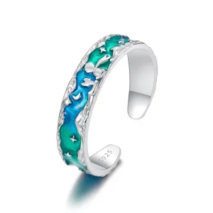PANDORA Style Aurora Stars Little Prince and Fox Opening Open Ring - SCR1021-E (image for) PANDORA Style Aurora Stars Little Prince and Fox Opening Open Ring - SCR1021-E