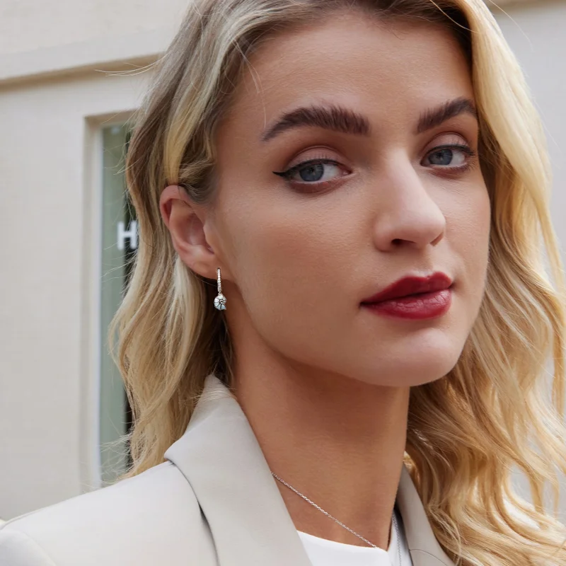 (image for) PANDORA Style Blue conch earrings - BSE1012 - View 7