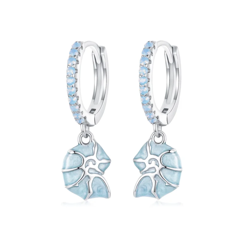 (image for) PANDORA Style Blue conch earrings - BSE1012 - Product Image