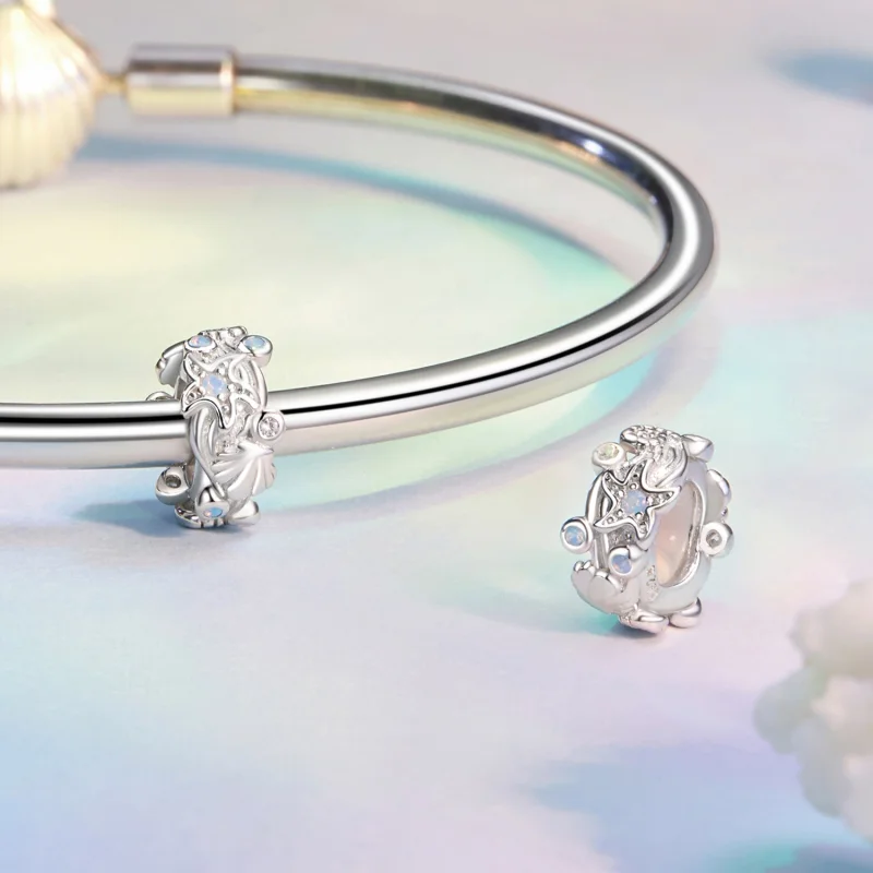 (image for) PANDORA Style Blue Ocean Silicone Spacer charm - BSC1019 - View 4