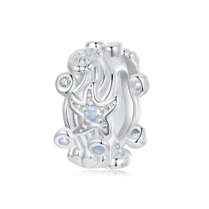 (image for) PANDORA Style Blue Ocean Silicone Spacer charm - BSC1019