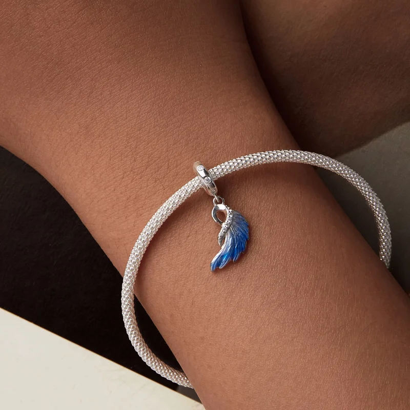 (image for) PANDORA Style Blue Wings Double Pendant - SCC2781 - View 5