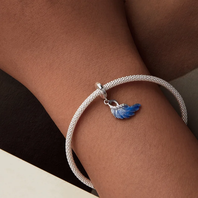 (image for) PANDORA Style Blue Wings Double Pendant - SCC2781 - View 6