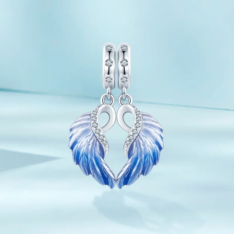 (image for) PANDORA Style Blue Wings Double Pendant - SCC2781 - View 2