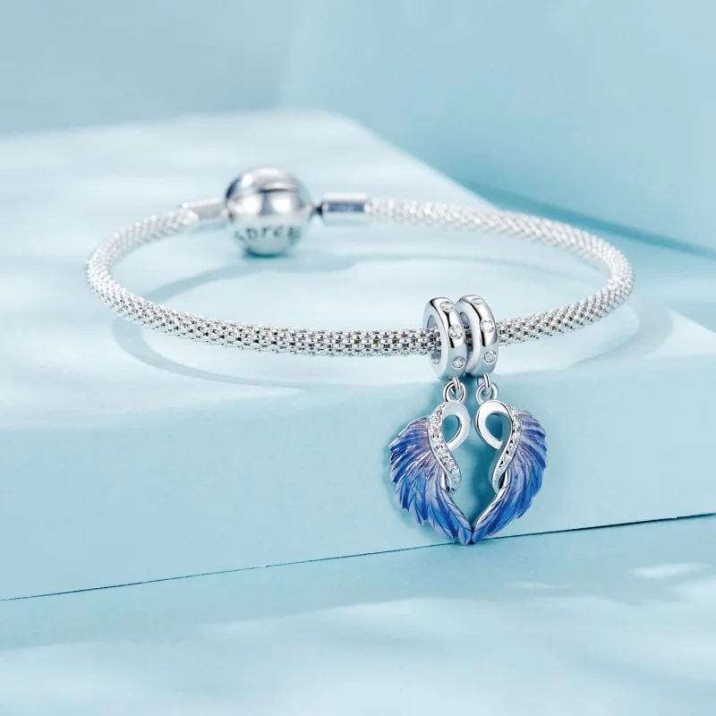 (image for) PANDORA Style Blue Wings Double Pendant - SCC2781 - View 7