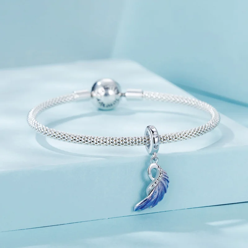 (image for) PANDORA Style Blue Wings Double Pendant - SCC2781 - View 12