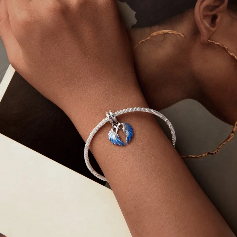 (image for) PANDORA Style Blue Wings Double Pendant - SCC2781 - View 13