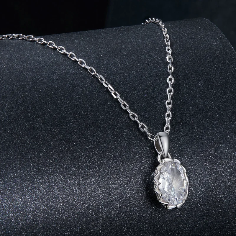 (image for) PANDORA Style Brilliant Beauty 1ct Moissanite Necklace (with one certificate) - - View 2