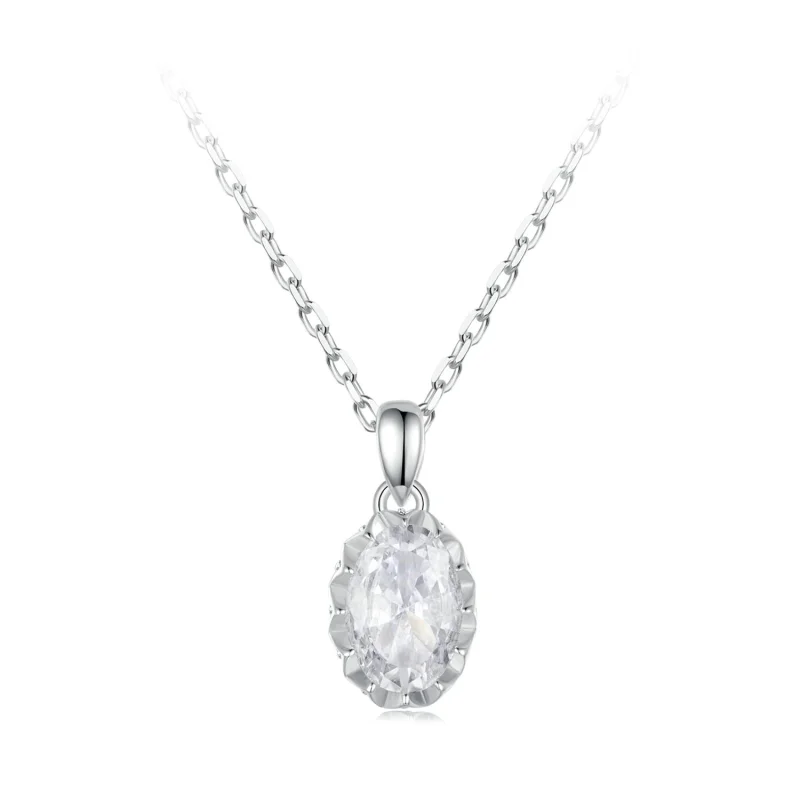 (image for) PANDORA Style Brilliant Beauty 1ct Moissanite Necklace (with one certificate) - MSN035 - Product Image