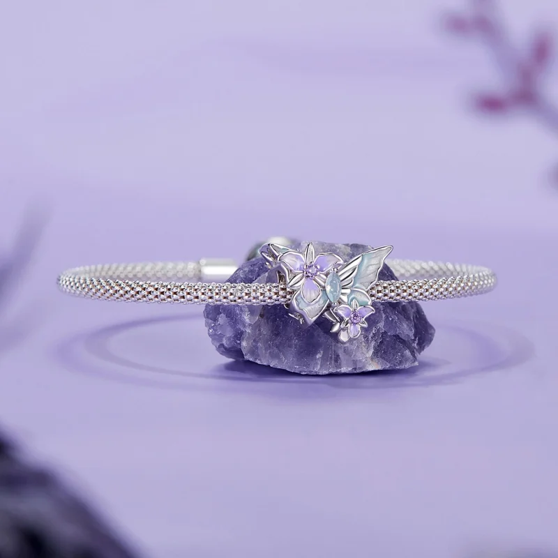 (image for) PANDORA Style Butterfly Iris charm - BSC1030 - View 5