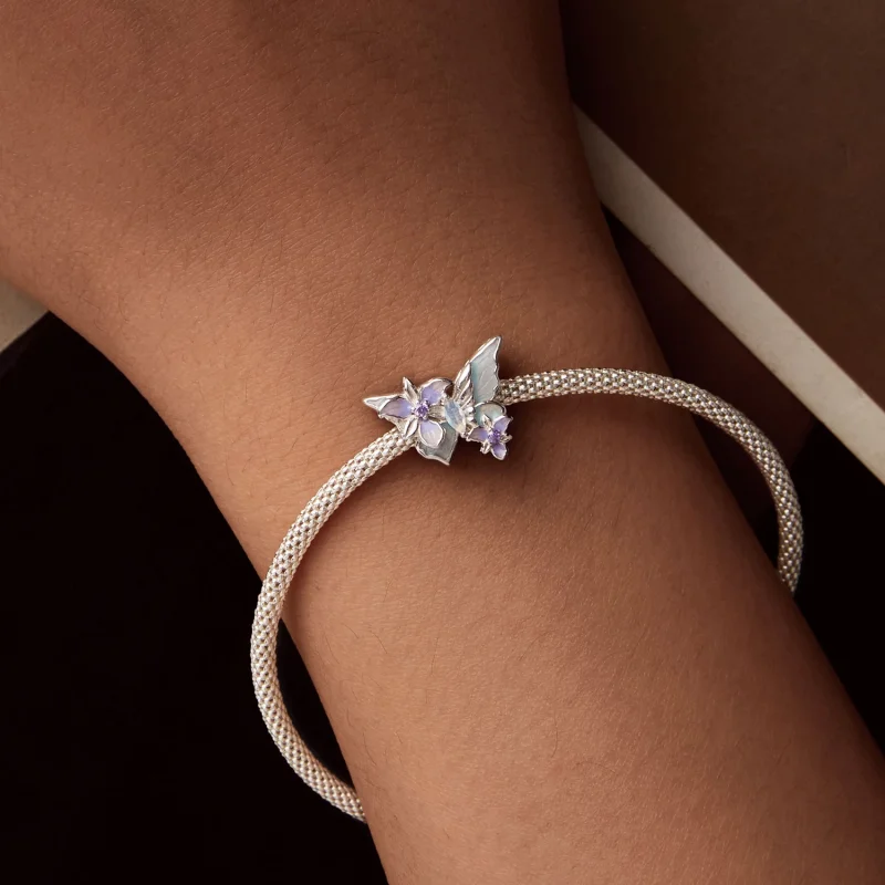 (image for) PANDORA Style Butterfly Iris charm - BSC1030 - View 7