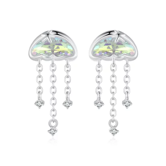 PANDORA Style Colorful jellyfish earrings - SCE1742