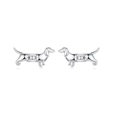 PANDORA Style Dachshund Earrings - SCE1745