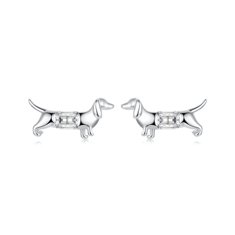 (image for) PANDORA Style Dachshund Earrings - SCE1745 - Product Image