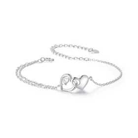 PANDORA Style Double Heart Bracelet - BSB178