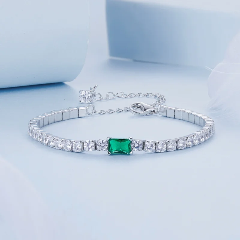 (image for) PANDORA Style Elegant Emerald Bracelet - BSB179 - View 3