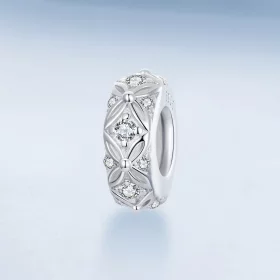 PANDORA Style Embossed pattern silicone spacer charm - BSC1011 PANDORA Style Embossed pattern silicone spacer charm - BSC1011