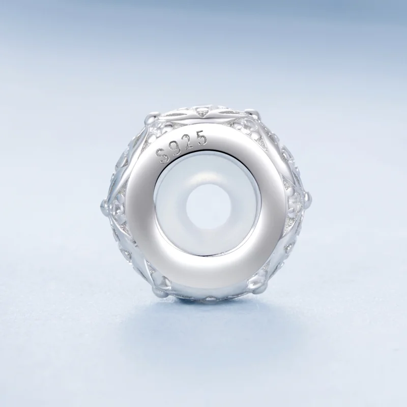 (image for) PANDORA Style Embossed pattern silicone spacer charm - BSC1011 - View 3