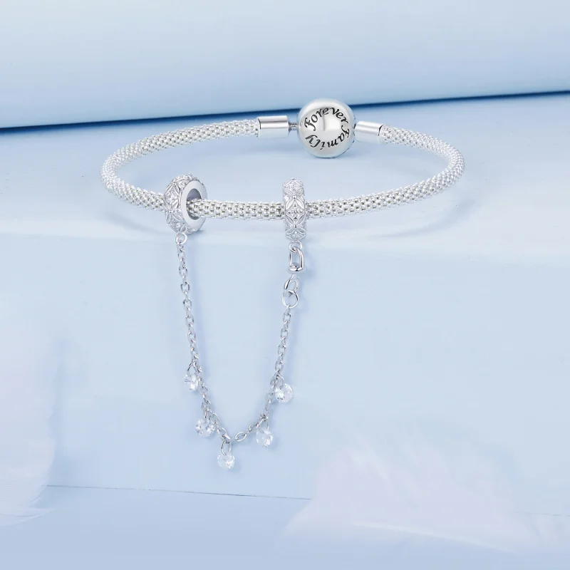 (image for) PANDORA Style Embossed silicone safety chain - BSC1012 - View 3