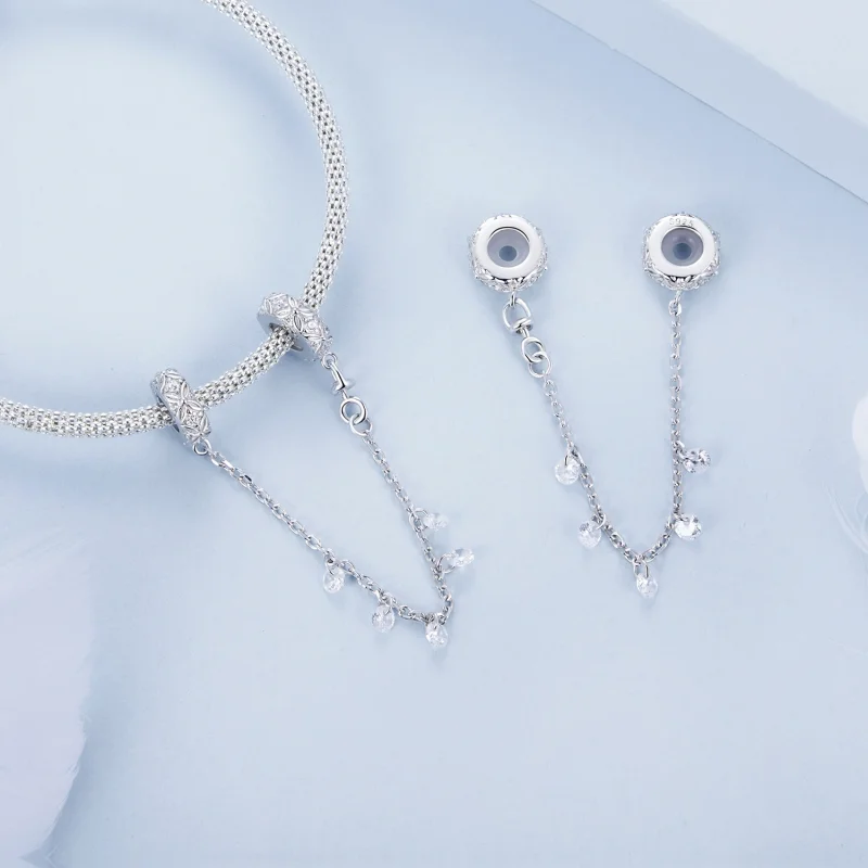 (image for) PANDORA Style Embossed silicone safety chain - BSC1012 - View 4