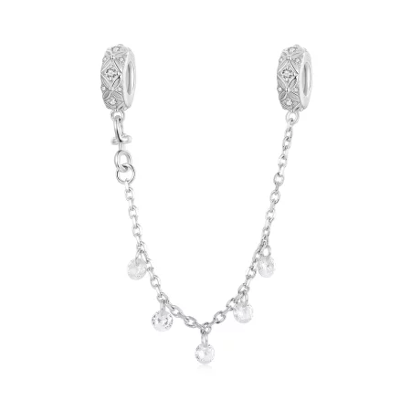 PANDORA Style Embossed silicone safety chain - BSC1012