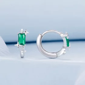PANDORA Style Emerald Star Earrings - BSE1036