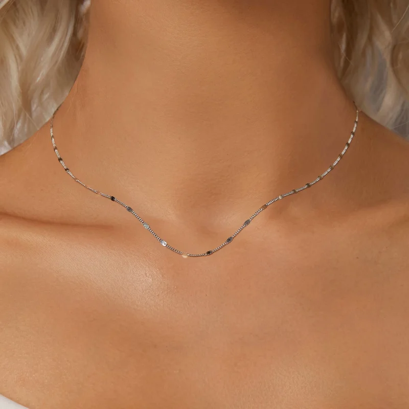 (image for) PANDORA Style Exquisite sparkling basic necklace - SCA030 - View 4