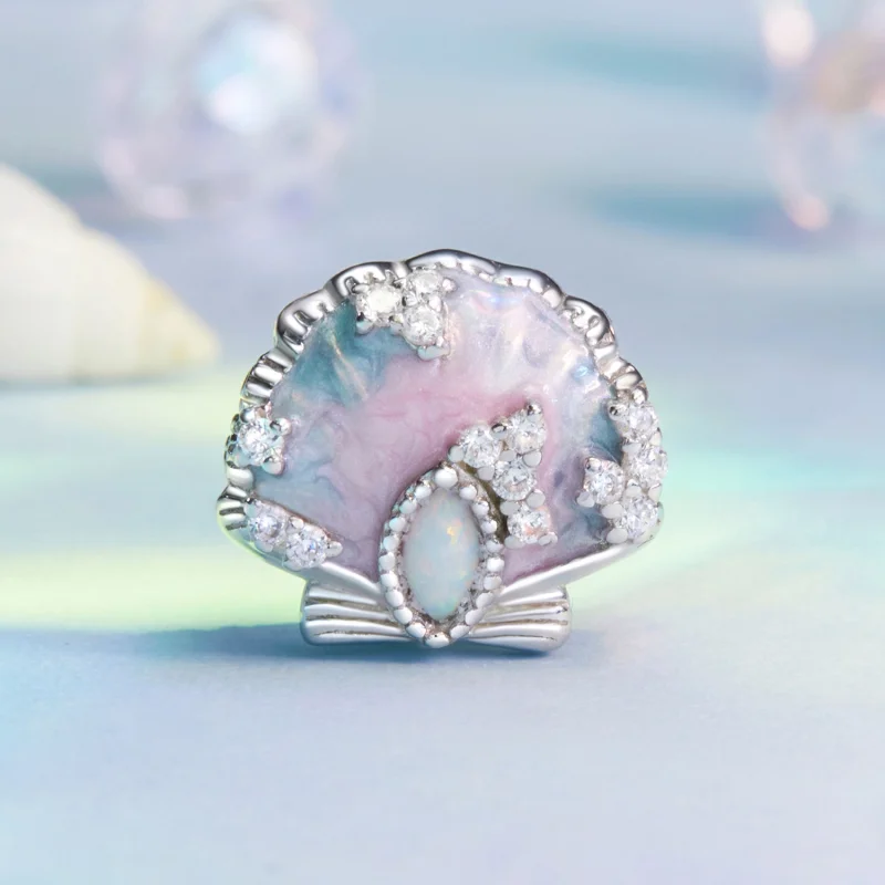 (image for) PANDORA Style Fantasy colorful shell charm - BSC1017 - View 2